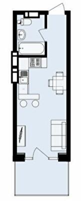 Смарт 21.57 м² в ЖК Urban One Naukova Apartments от 27 150 грн/м², Харьков