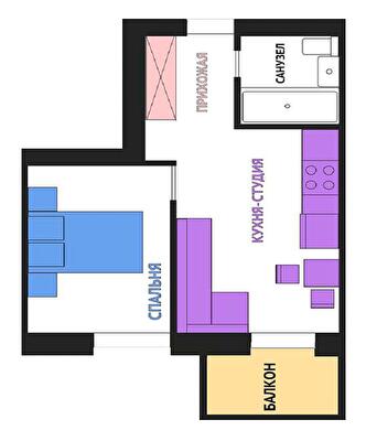 1-кімнатна 33 м² в ЖК Воробйові гори Family від 23 000 грн/м², Харків