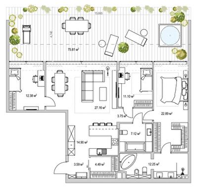 3-комнатная 142.41 м² в ЖК Lion Hills от 39 450 грн/м², с. Лесники