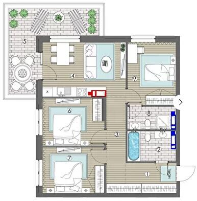 Трикімнатні в ЖК MAVERICK RESIDENTIAL COMPLEX
