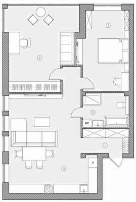 2-кімнатна 79.65 м² в ЖК Ренесанс від 25 650 грн/м², Запоріжжя