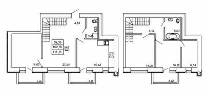 Двухуровневая 111.11 м² в ЖК на ул. Сенная, 19 от 22 000 грн/м², Полтава