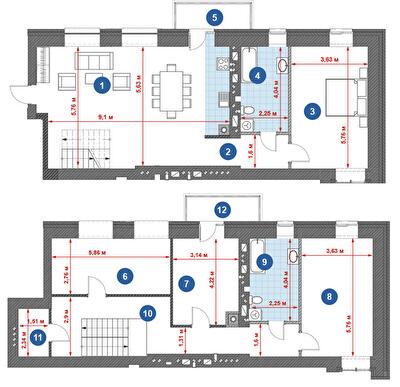 Двухуровневая 181.49 м² в ЖК Central Park от 21 000 грн/м², г. Кременчуг