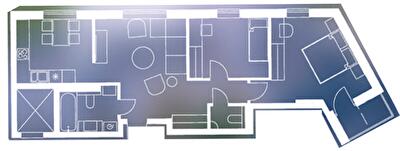 2-комнатная 64 м² в ЖК Басів схил от 25 250 грн/м², Ровно
