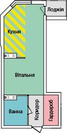 1-кімнатна 31.9 м² в ЖК на вул. Київська від 16 500 грн/м², Тернопіль