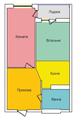 1-кімнатна 49.9 м² в ЖК на вул. Київська від 16 500 грн/м², Тернопіль