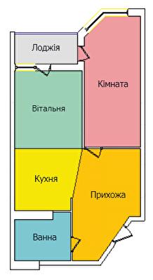 1-кімнатна 54.16 м² в ЖК на вул. Київська від 16 500 грн/м², Тернопіль