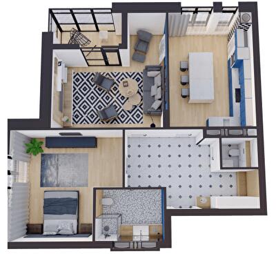 2-кімнатна 93.79 м² в ЖК Замкова Брама від 41 800 грн/м², м. Біла Церква
