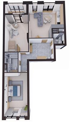 2-кімнатна 98.33 м² в ЖК Замкова Брама від 41 800 грн/м², м. Біла Церква