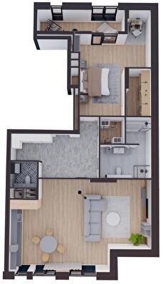 2-кімнатна 116.04 м² в ЖК Замкова Брама від 41 800 грн/м², м. Біла Церква