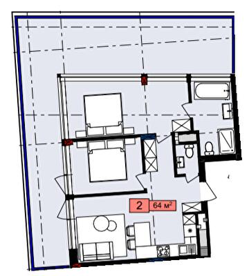 2-комнатная 64 м² в ЖК Family House от 22 000 грн/м², Львов