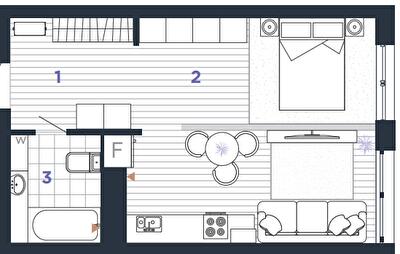 Студія 40 м² в ЖК Manhattan Up від 28 500 грн/м², Івано-Франківськ