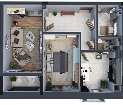2-комнатная 58.4 м² в ЖК Новый Проспект от 21 250 грн/м², Черновцы