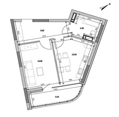 1-кімнатна 46.75 м² в ЖК Берег Дніпра від 40 900 грн/м², Київ