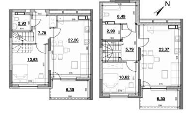 Двухуровневая 108.46 м² в ЖК OK`LAND от 28 497 грн/м², Киев