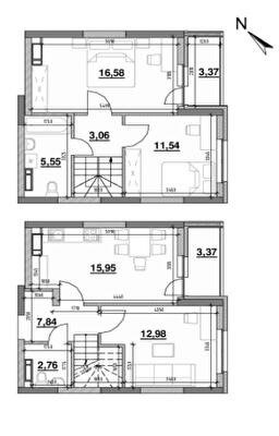 Двухуровневая 83 м² в ЖК OK`LAND от 28 406 грн/м², Киев
