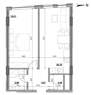 1-комнатная 49.72 м² в ЖК Голоські кручі от 33 524 грн/м², Львов