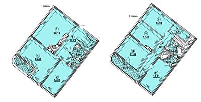 Двухуровневая 186.5 м² в ЖК Great от 31 202 грн/м², Киев
