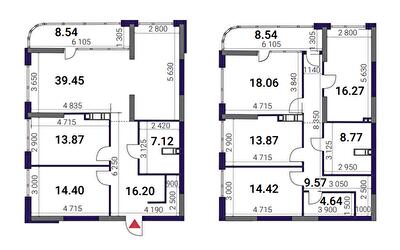Двухуровневая 193.72 м² в ЖК Great от 26 393 грн/м², Киев