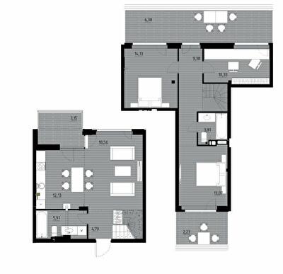 Двухуровневая 103.87 м² в ЖК Wellness Park от 22 000 грн/м², пгт Гостомель