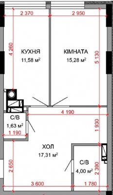 1-кімнатна 49.8 м² в ЖК Royal Park від 28 500 грн/м², м. Ірпінь