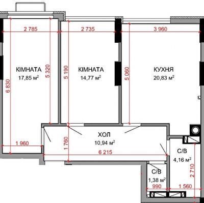 2-кімнатна 69.93 м² в ЖК Royal Park від 26 800 грн/м², м. Ірпінь
