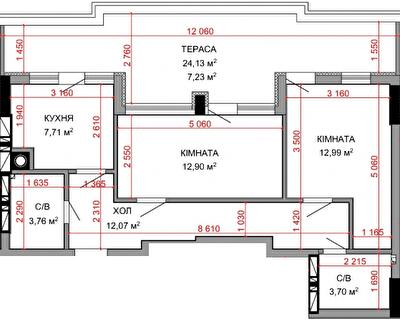 2-кімнатна 60.36 м² в ЖК Royal Park від 26 800 грн/м², м. Ірпінь
