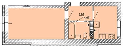 1-кімнатна 36.14 м² в ЖК Найкращий квартал від 26 100 грн/м², м. Ірпінь