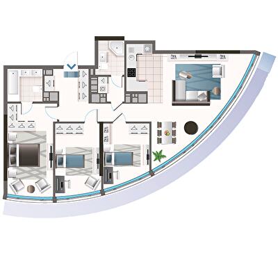 3-комнатная 113.51 м² в ЖК Oasis от 43 000 грн/м², Киев