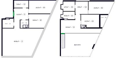 Дворівнева 71.91 м² в ЖК White Lines від 79 250 грн/м², Київ