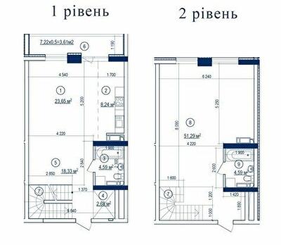 Дворівнева 120.59 м² в ЖК Володимирський від 79 900 грн/м², Київ