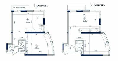 2-кімнатна 180.32 м² в ЖК Володимирський від 79 900 грн/м², Київ
