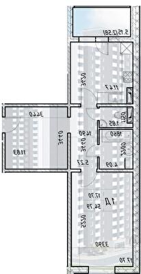 1-кімнатна 54.79 м² в ЖК Деснянський від 22 000 грн/м², Київ