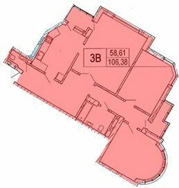 3-комнатная 106.38 м² в ЖК на  ул. Семьи Сосниных, 4А от 24 000 грн/м², Киев