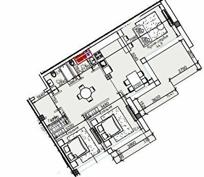 3-кімнатна 83.59 м² в ЖК ITown від 45 900 грн/м², Одеса