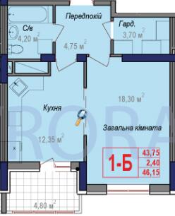 Однокімнатні в ЖК Аврора
