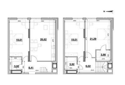 Дворівнева 112.18 м² в ЖК Nordica Residence від 64 136 грн/м², Київ