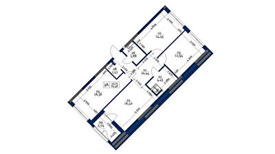 3-кімнатна 81.84 м² в ЖК POLARIS Home&Plaza від 34 523 грн/м², Київ