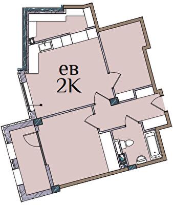 2-кімнатна 67.3 м² в ЖК Гринвіч Парк від 17 850 грн/м², с. Ілічанка