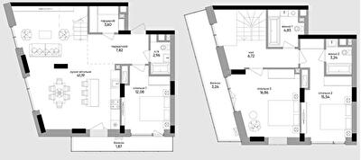 Дворівнева 116.22 м² в ЖК Метрополіс від 43 259 грн/м², Київ