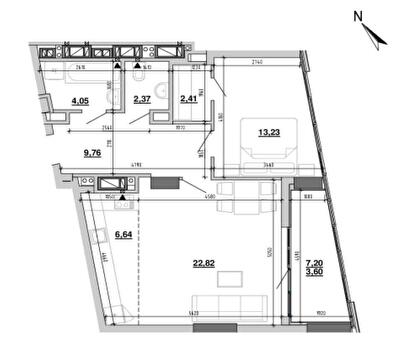 2-комнатная 64.88 м² в ЖК Містечко Підзамче от 27 591 грн/м², Львов