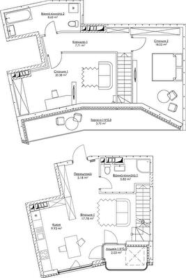 Дворівнева 99.18 м² в ЖК O2 Residence від 27 747 грн/м², Київ