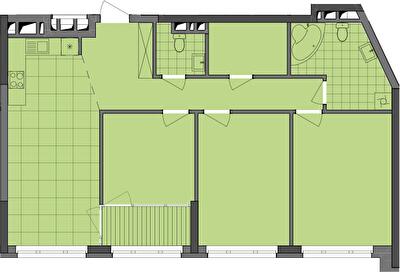 3-кімнатна 94.96 м² в ЖК Dibrova Park від 24 252 грн/м², Київ