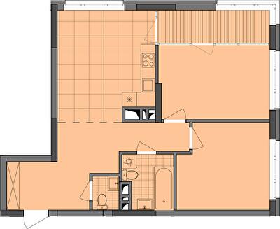2-кімнатна 71.9 м² в ЖК Dibrova Park від 24 003 грн/м², Київ