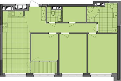 3-кімнатна 96.75 м² в ЖК Dibrova Park від 24 252 грн/м², Київ