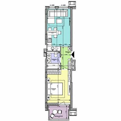1-кімнатна 37.5 м² в ЖК Файна Таун від 55 350 грн/м², Київ
