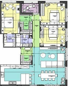 3-кімнатна 121.8 м² в ЖК Файна Таун від 55 550 грн/м², Київ
