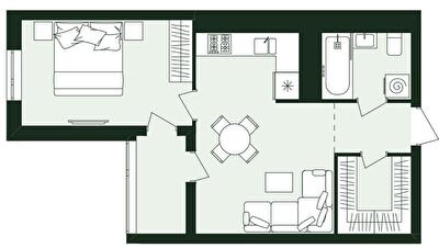1-кімнатна 42.11 м² в ЖК Avalon Zelena Street від 27 500 грн/м², Львів