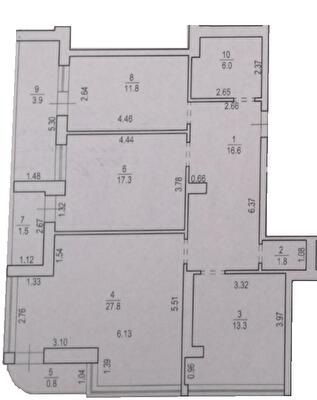 3-комнатная 100.6 м² в ЖК Park Tower от 39 550 грн/м², Львов