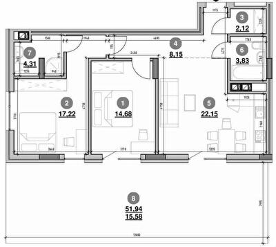 2-комнатная 88.04 м² в ЖК Вилла Погулянка от 48 050 грн/м², Львов